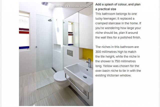 Featured on Houzz - Nifty Ways with Bathroom Niche